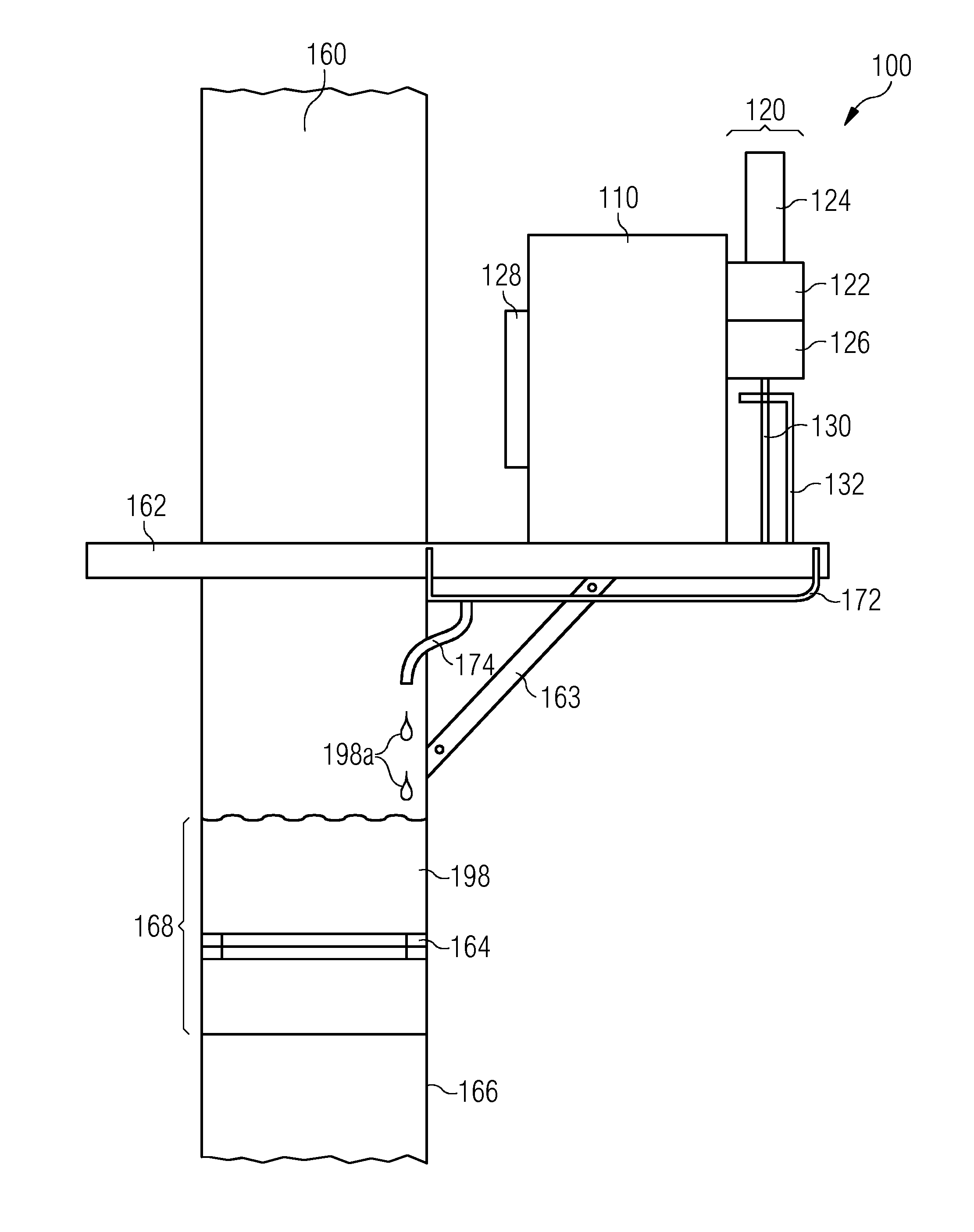 Single piece electric assembly for connecting an off-shore wind turbine with an electric subsea cable, wind turbine, wind turbine cluster and method for mounting such an electric assembly to a wind turbine tower