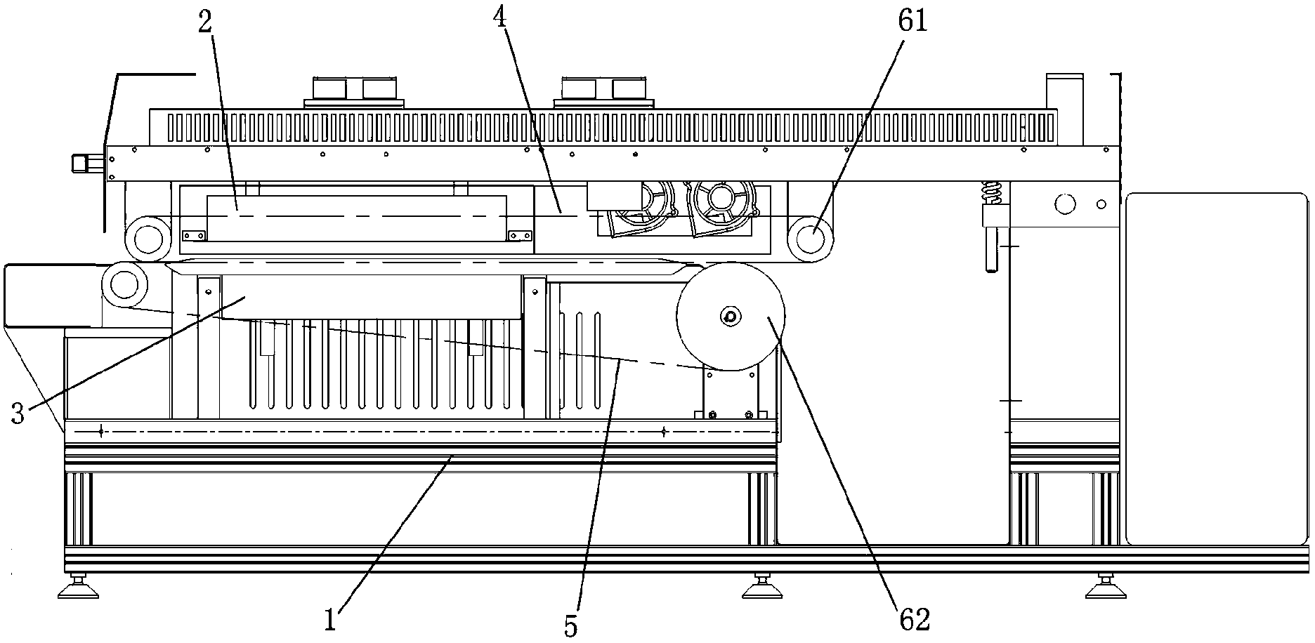 Double-driven crawler type heat shrinkable tube heater