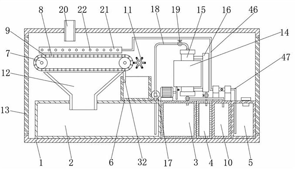 Hollow fiber ultrafiltration system for printing and dyeing wastewater treatment