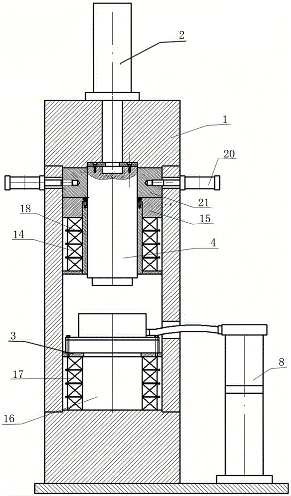 Magnetic-field isostatic press provided with film dry bag