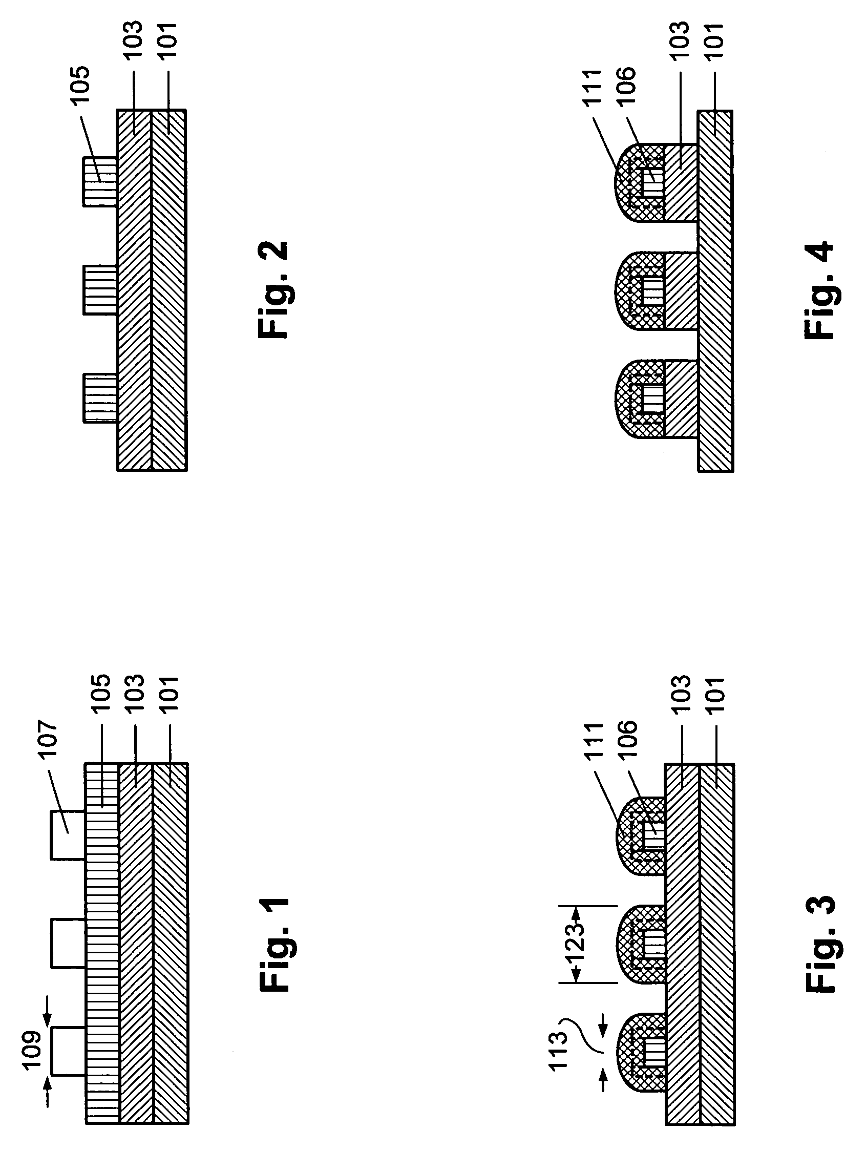 Method of pitch dimension shrinkage