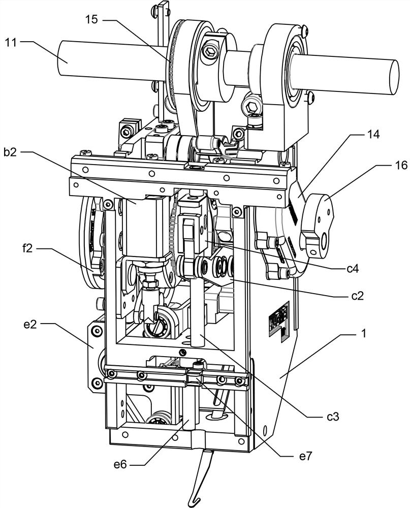 Embroidery machine head suitable for high-speed embroidery