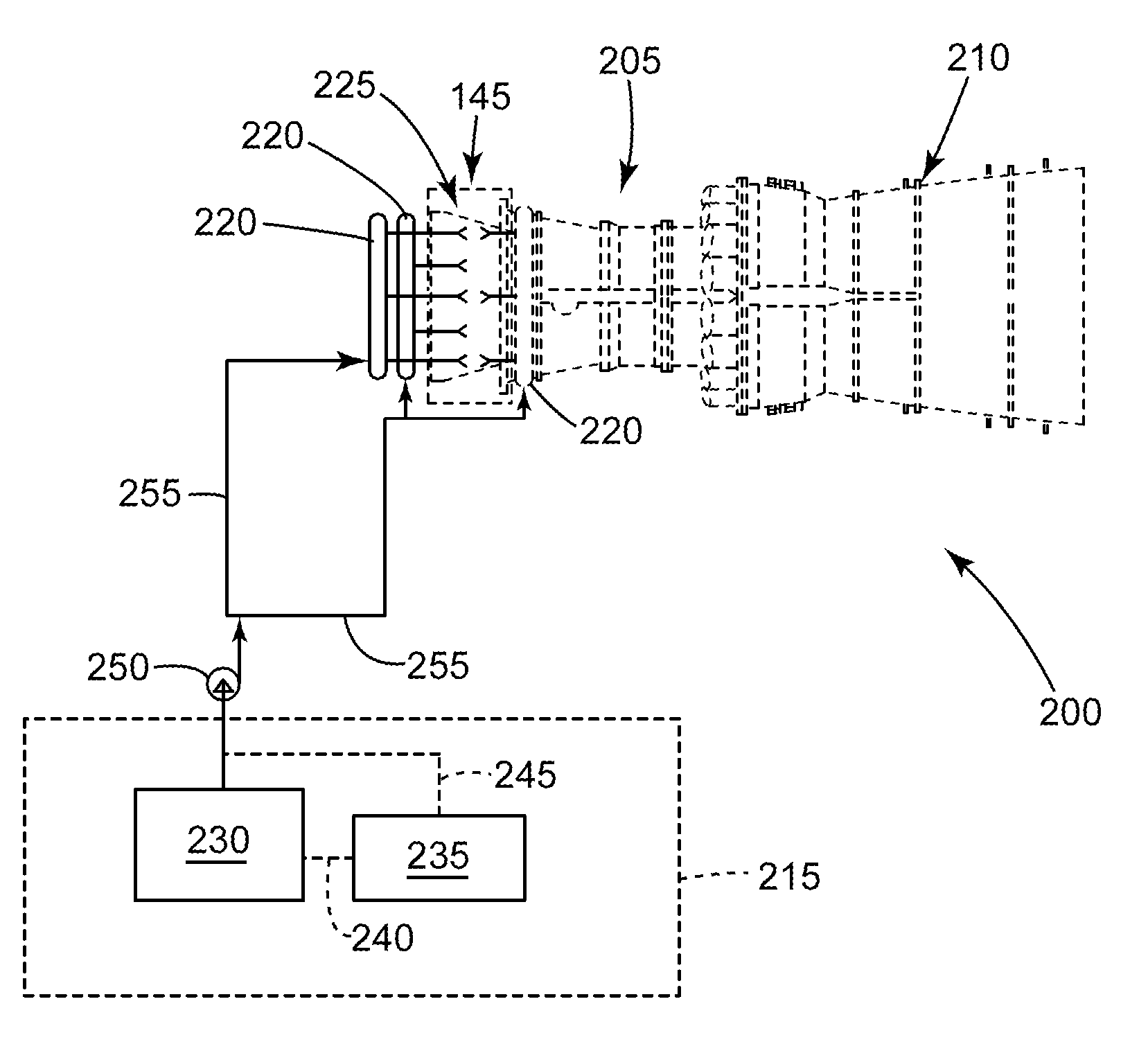 System for reducing deposits on a compressor