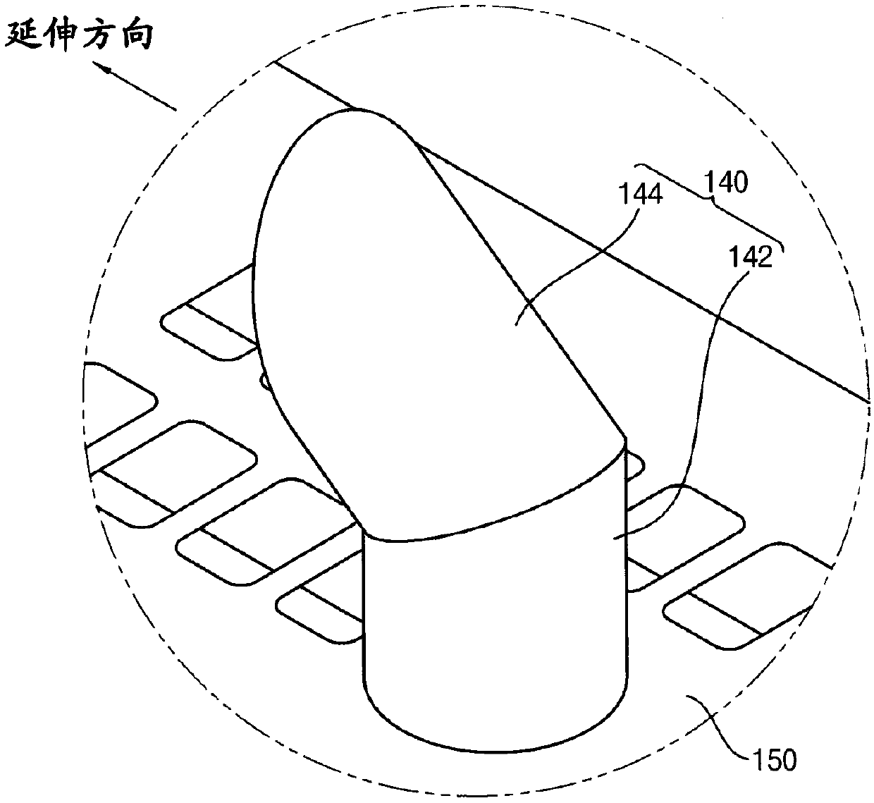 Exhaust gas guiding device for a construction machine