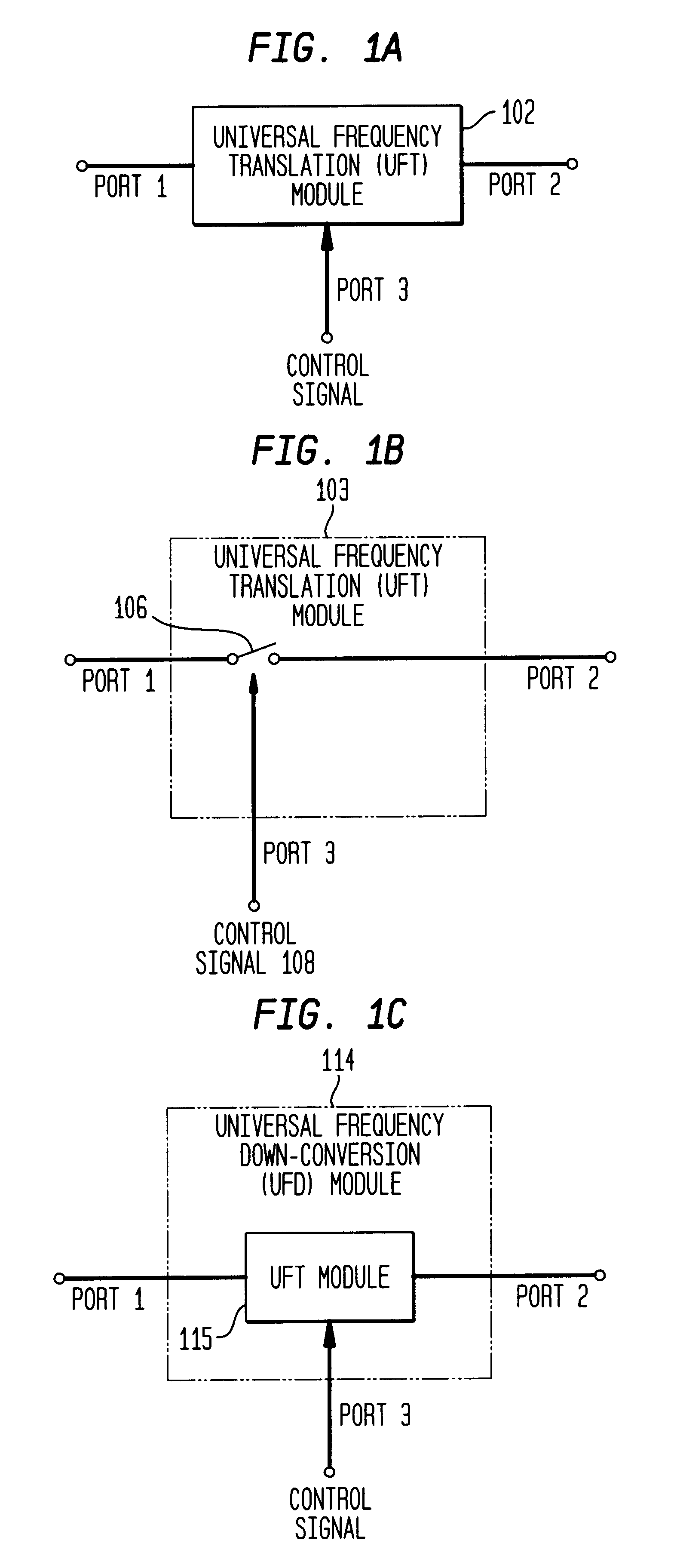 Differential frequency down-conversion using techniques of universal frequency translation technology