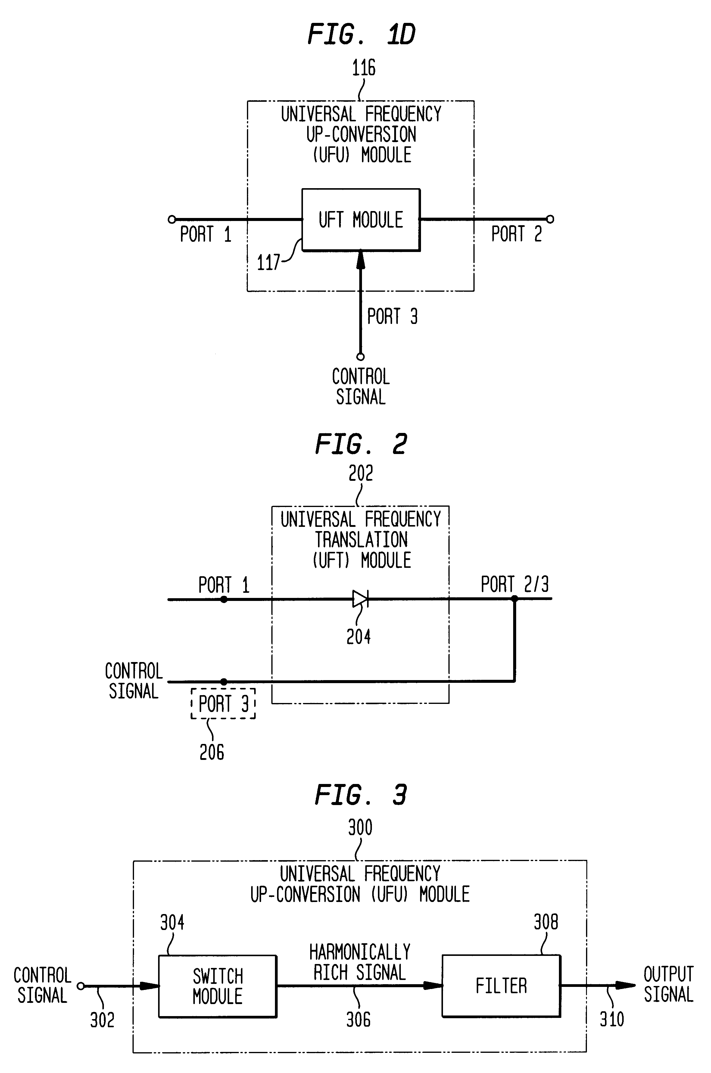 Differential frequency down-conversion using techniques of universal frequency translation technology