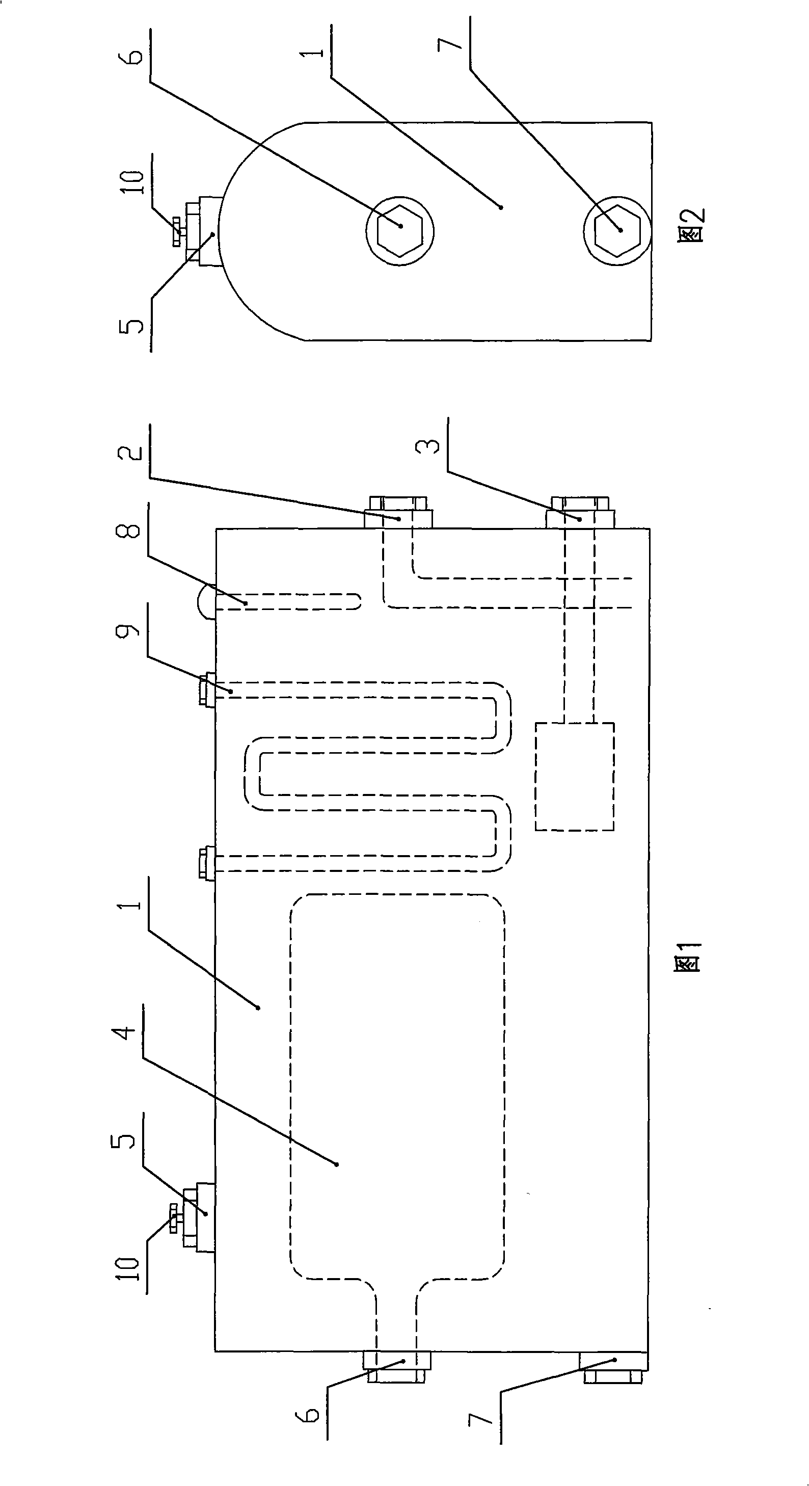 Integrated type hydraulic headstock gear total closed oil tank