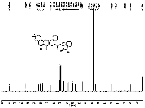 Morusin skeleton splicing convolutamydine A skeleton compound and its preparation method and application