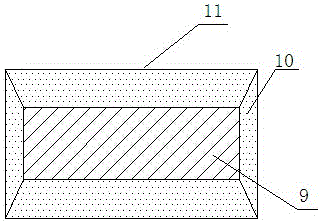 A self-locking ecological concrete ditch slope protection embedded with ceramsite