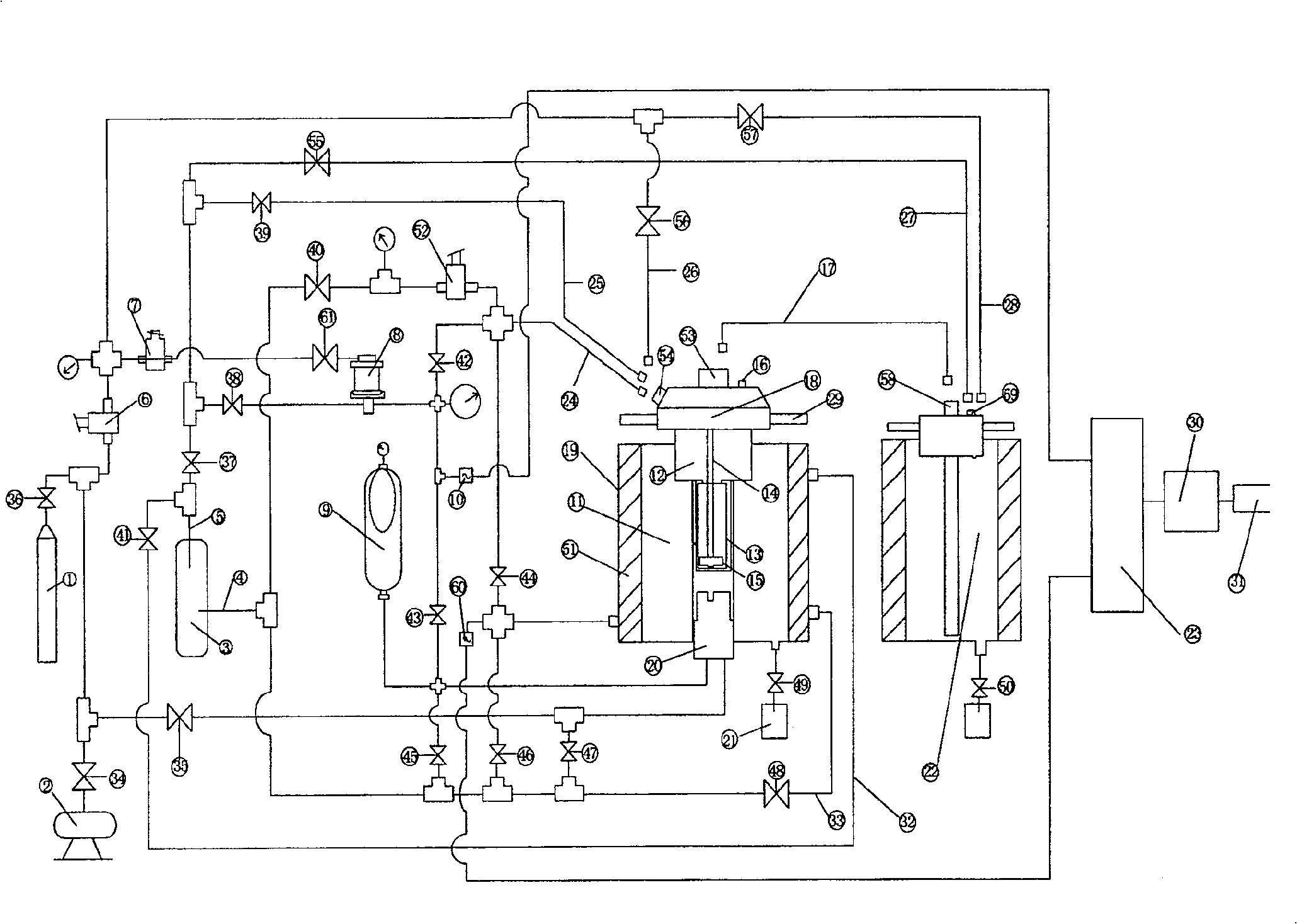 High-temperature high-pressure clay cake interface agglutination simulating-estimating device