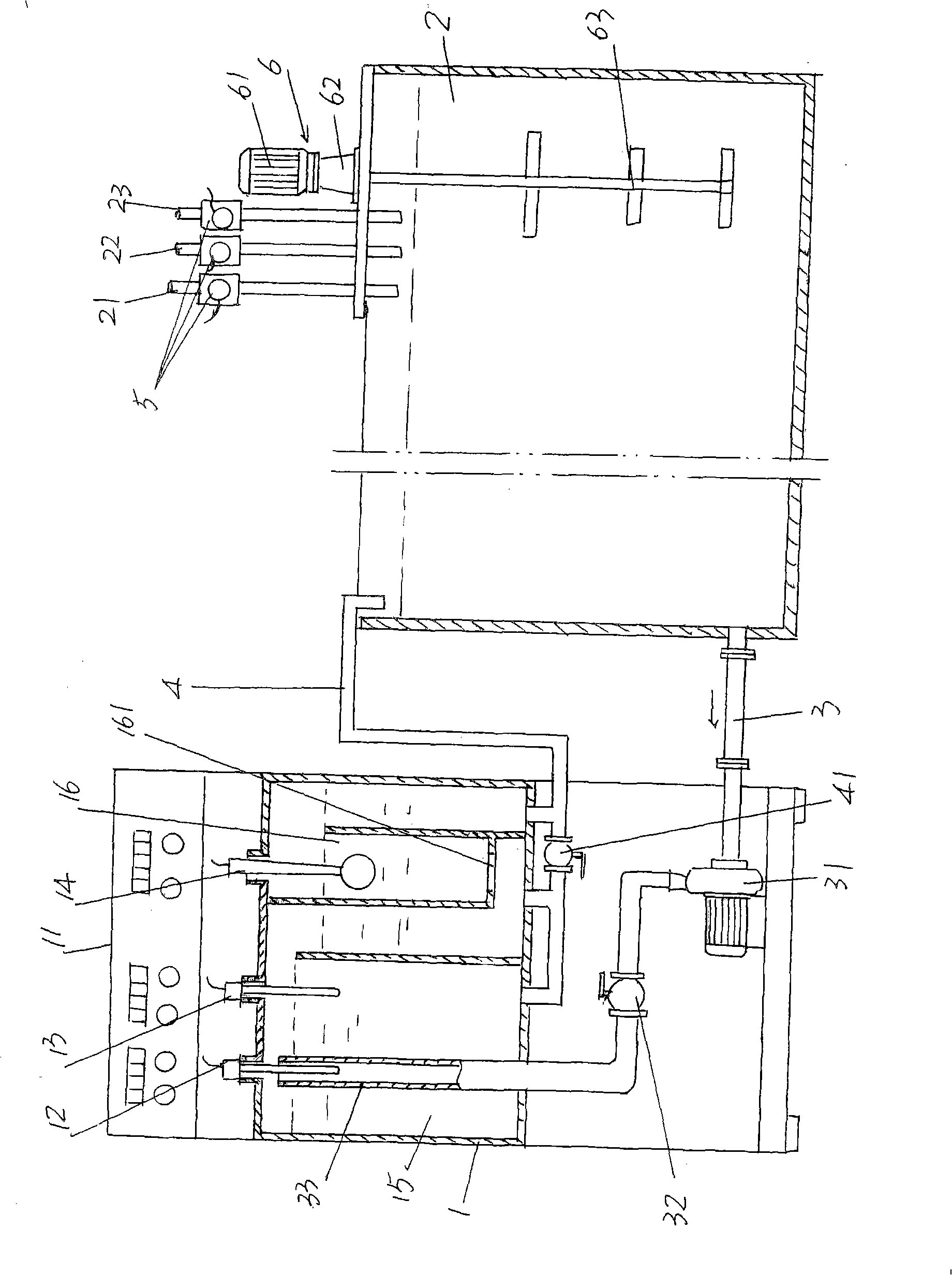 Flexible circuit board etching liquid concentration control device