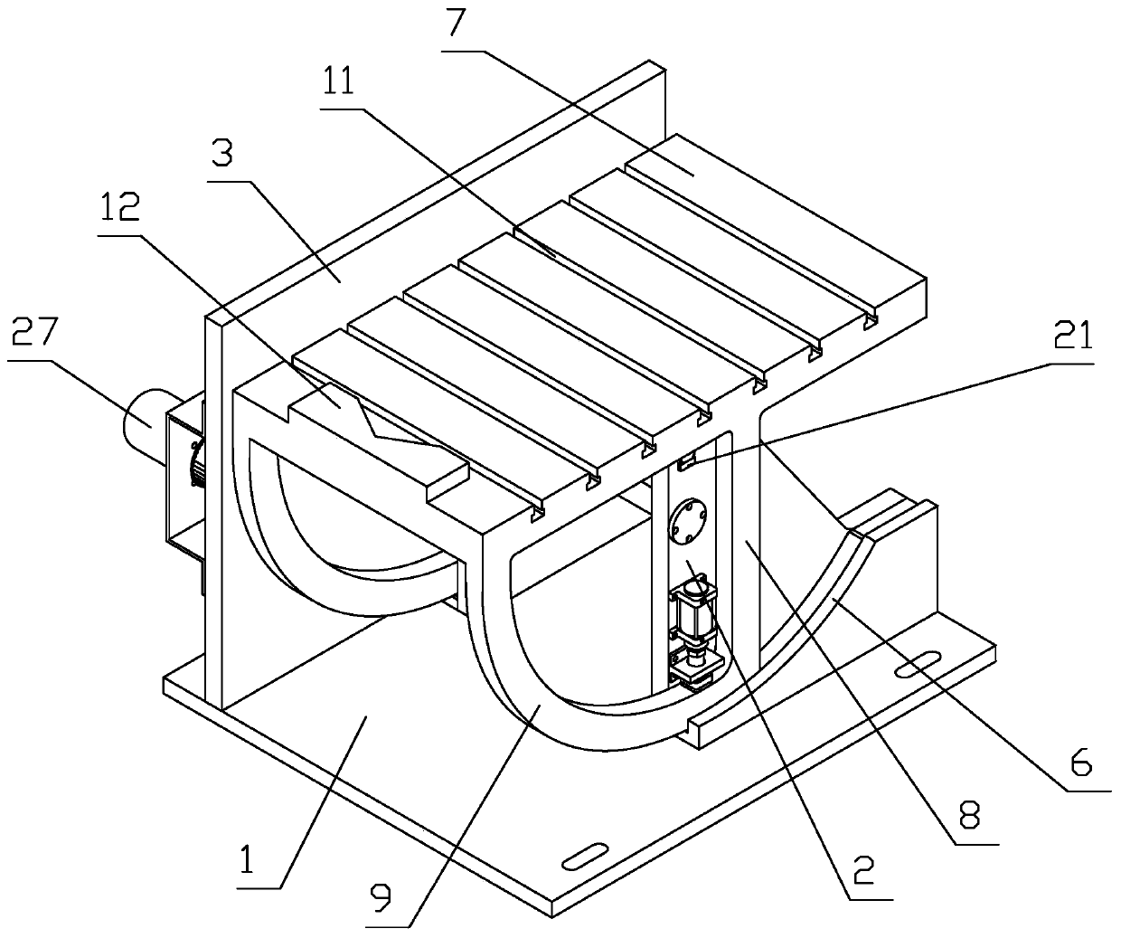 Precise machining fixture for parts of mechanical pressing machine