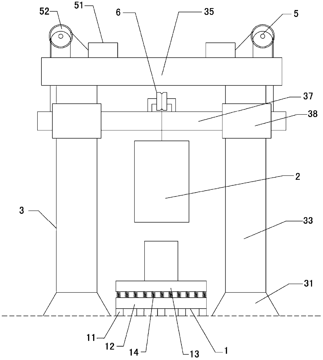 Novel suspension arm hammer