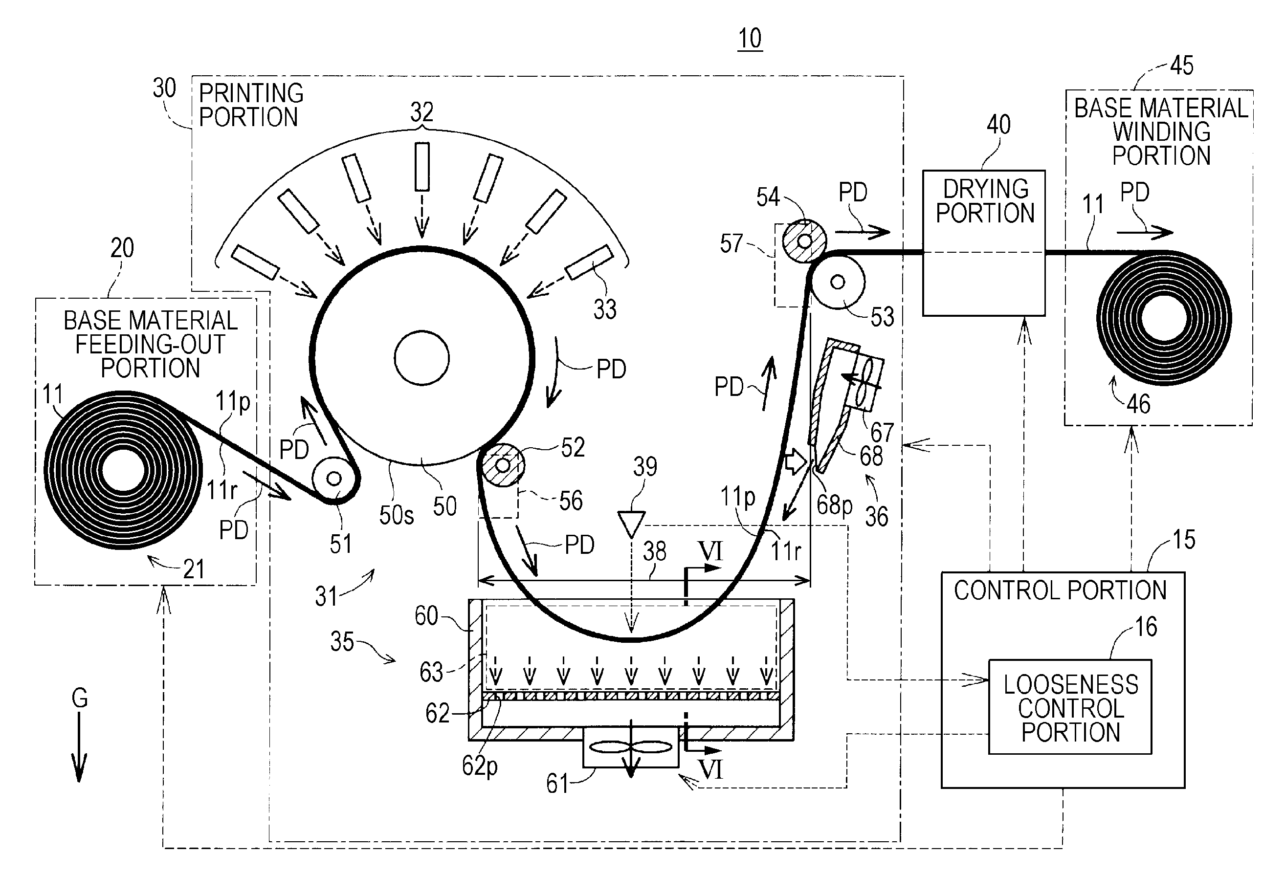 Transporting device and printing apparatus