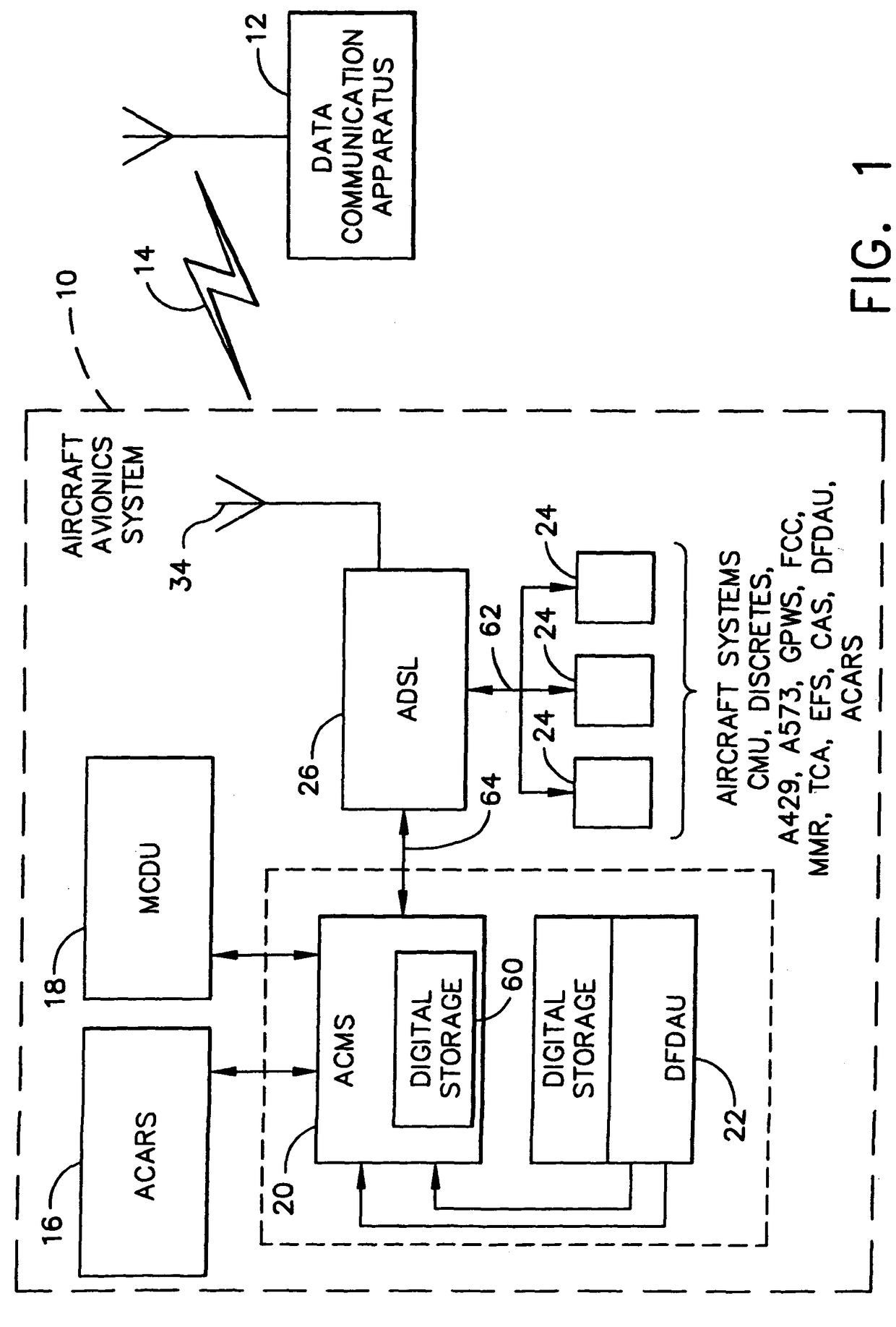 Methods and apparatus for wireless upload and download of aircraft data