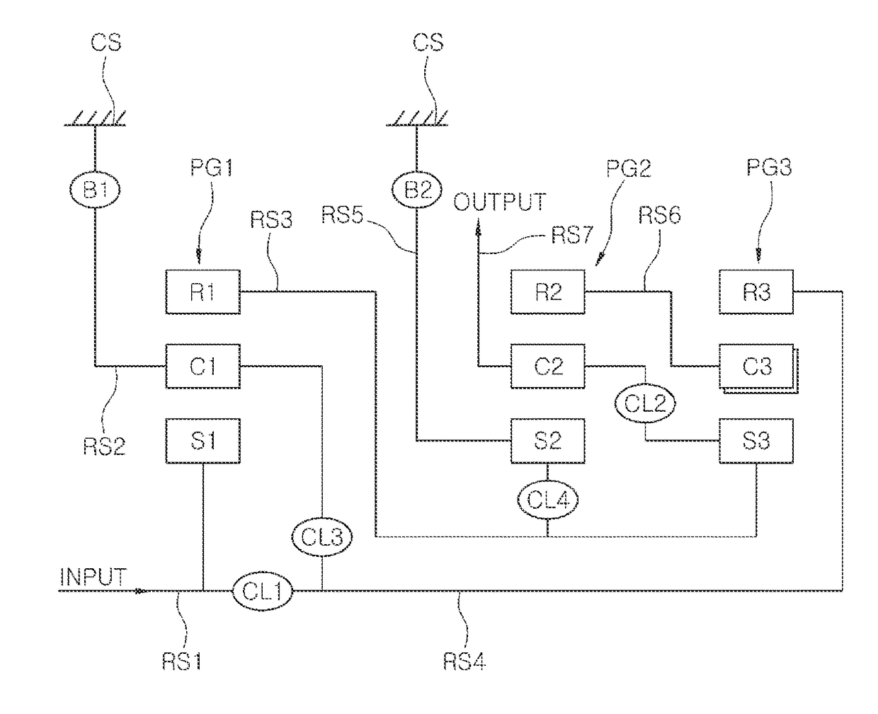 Multi stage transmission for vehicle