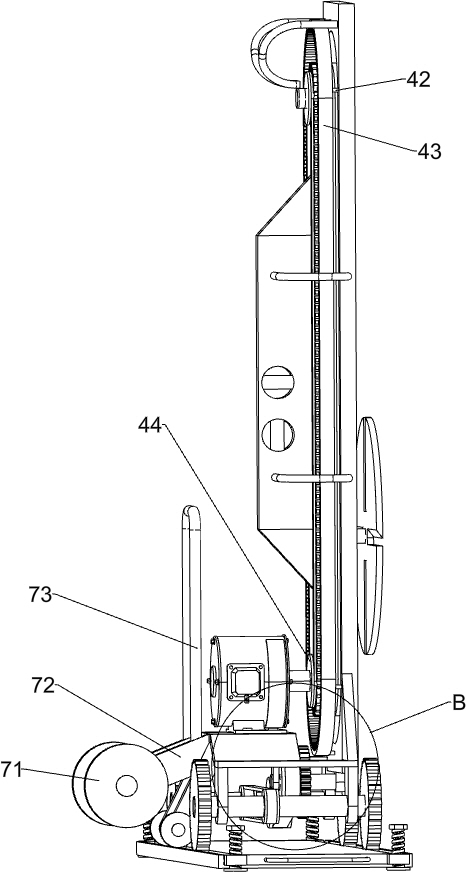 Wall cement plastering and leveling device for building