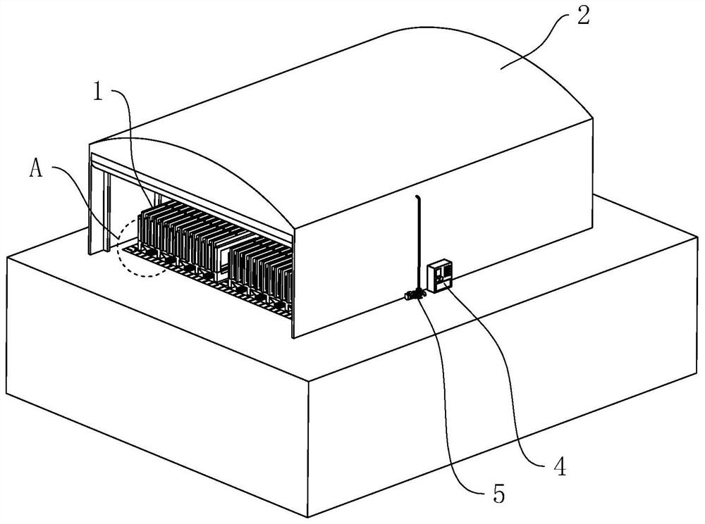 Cement civil air defense door circulating water automatic maintenance device and cement civil air defense door manufacturing method