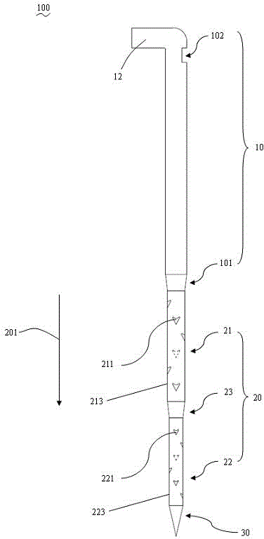 Non-woven needle