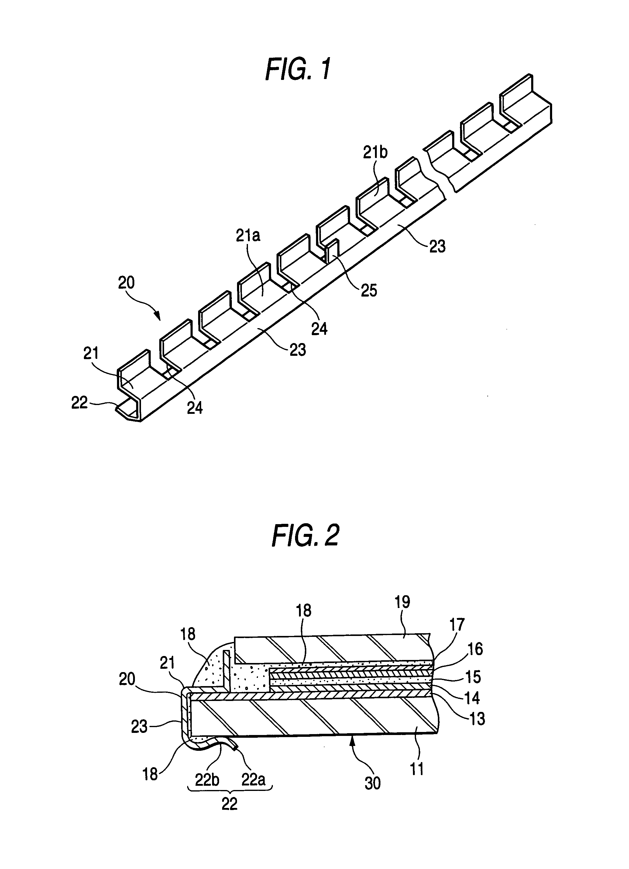 Electrode structure of EC mirror