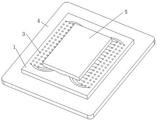 BGA package chip test clamp