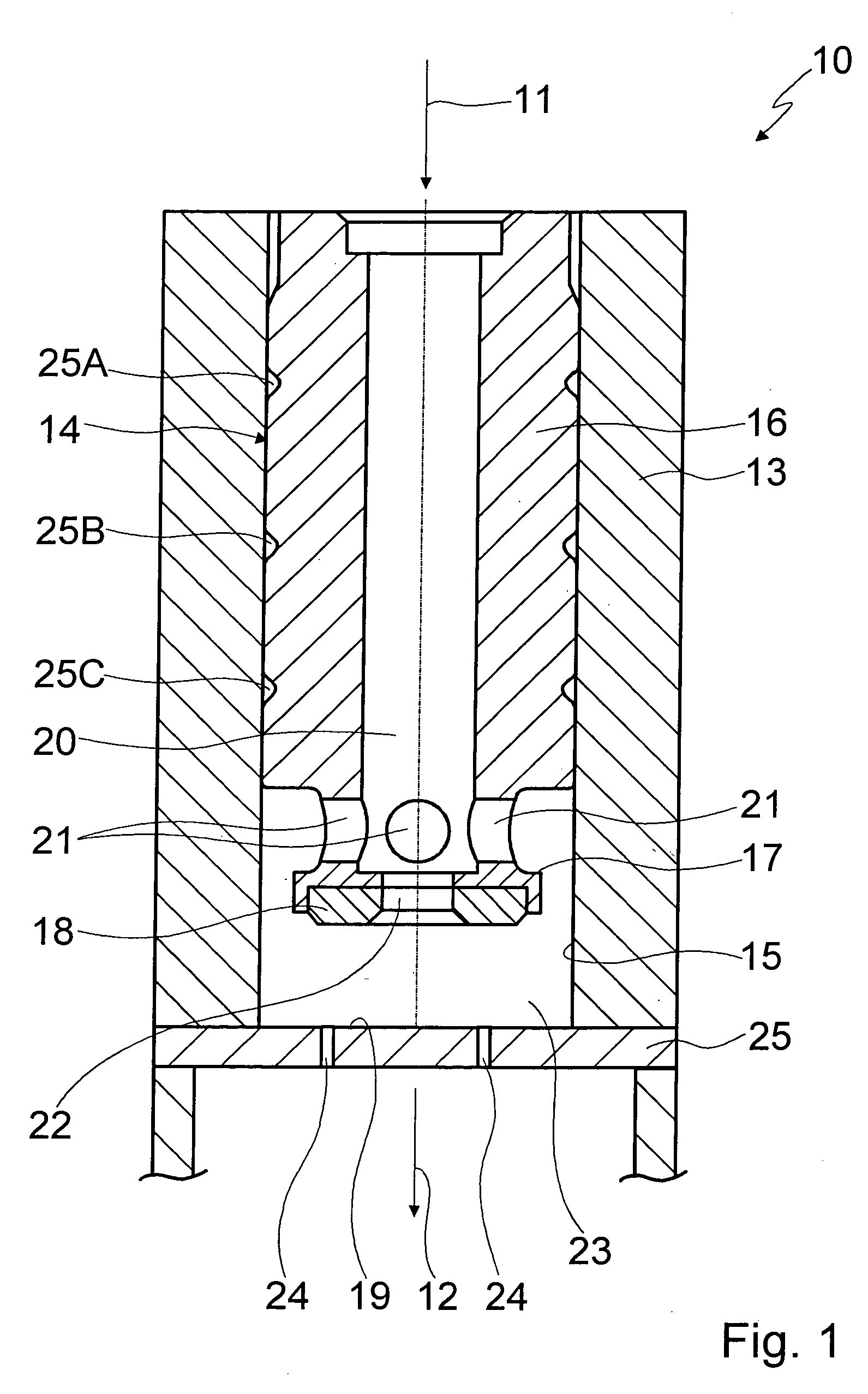 Valve for controlling a fluid