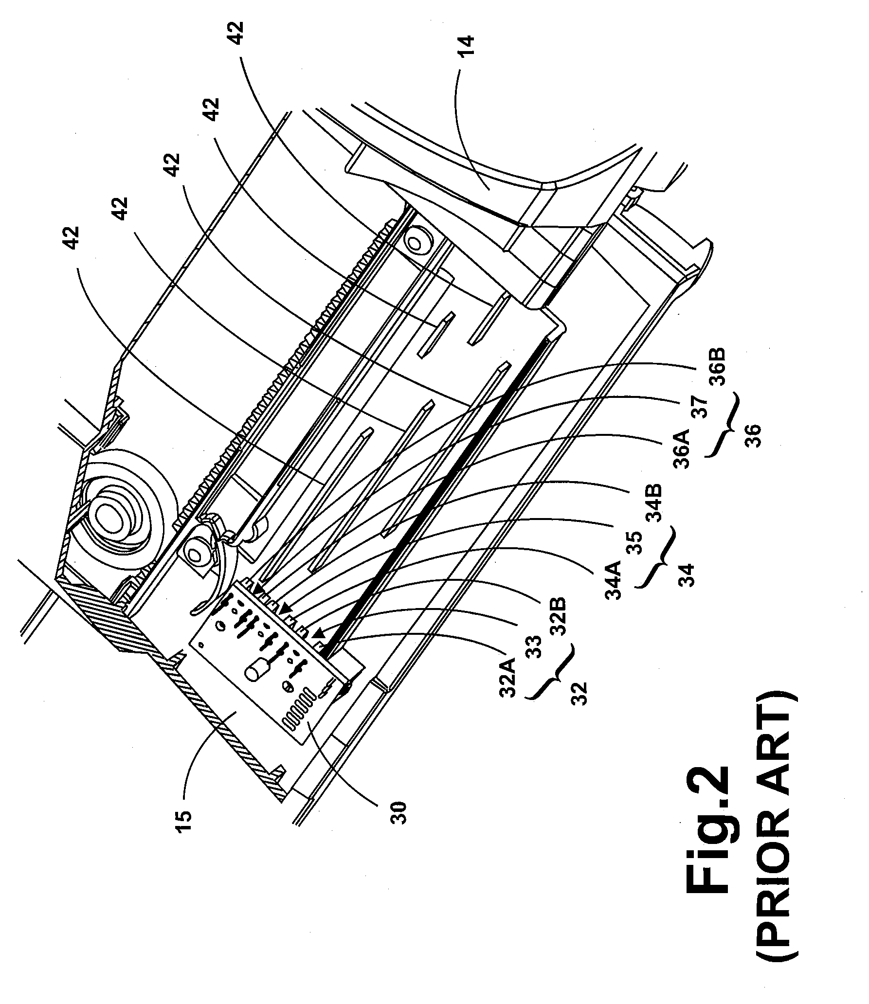 Automatic document feeder having document size detecting device