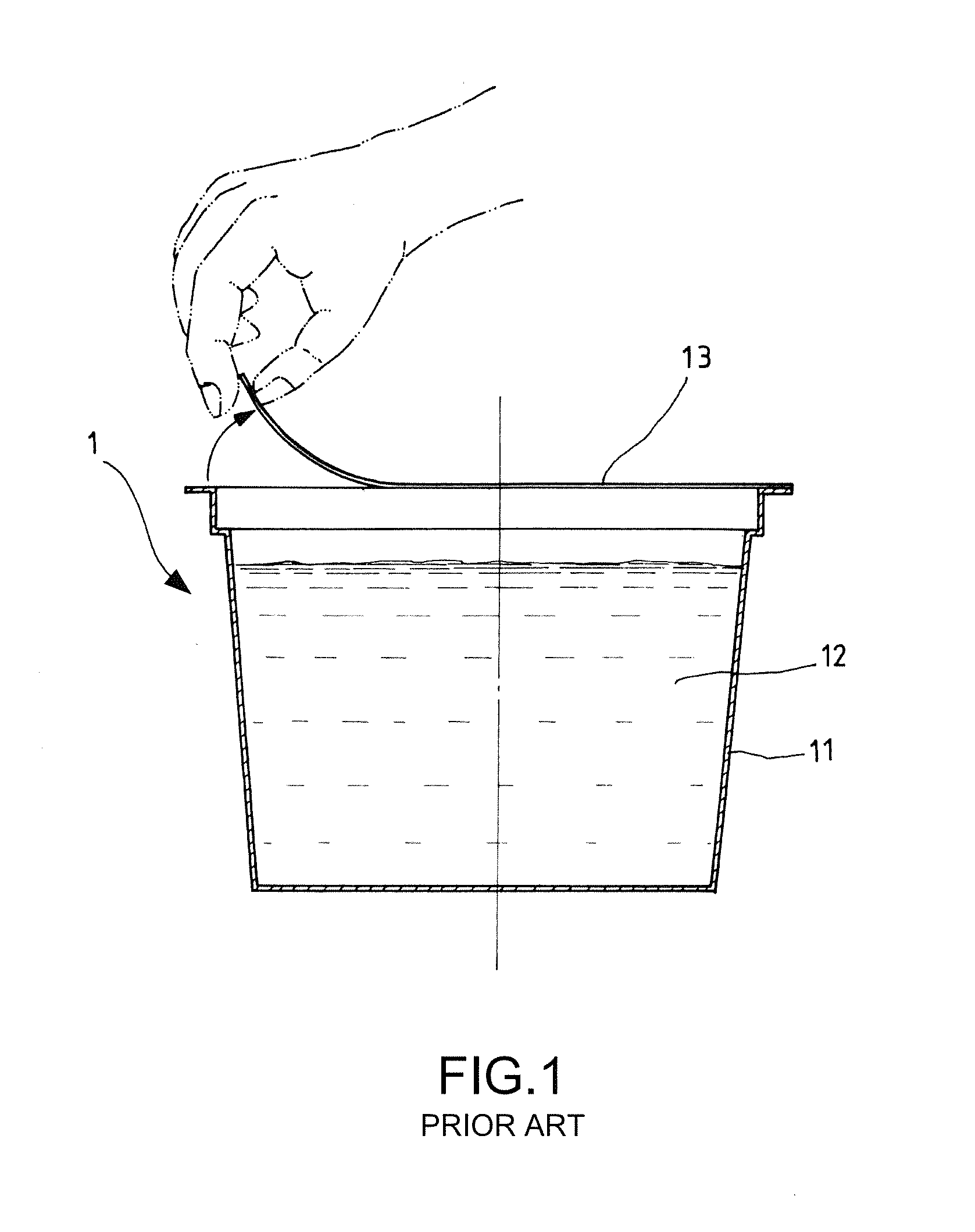 Easy-open sealing type food container