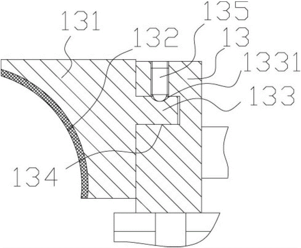 Middle-supporting type plastic cylinder three-point positioning mechanism