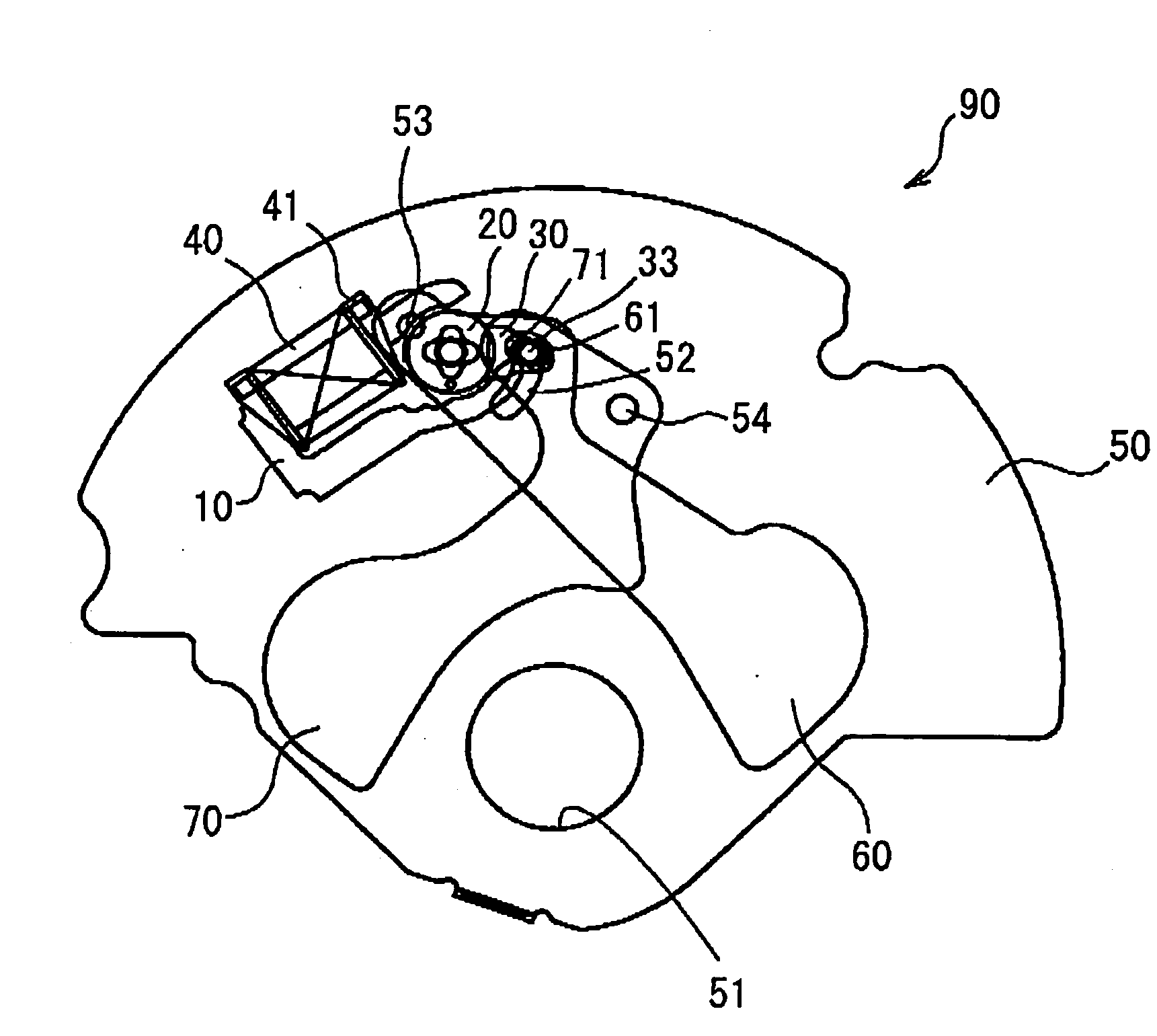 Actuator, shutter driving device for camera and method of manufacturing actuator