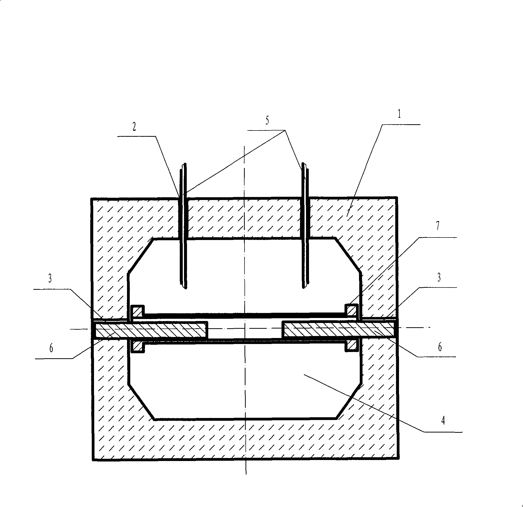 Embedded mounting method for reinforcing steel bar concrete box girder construction