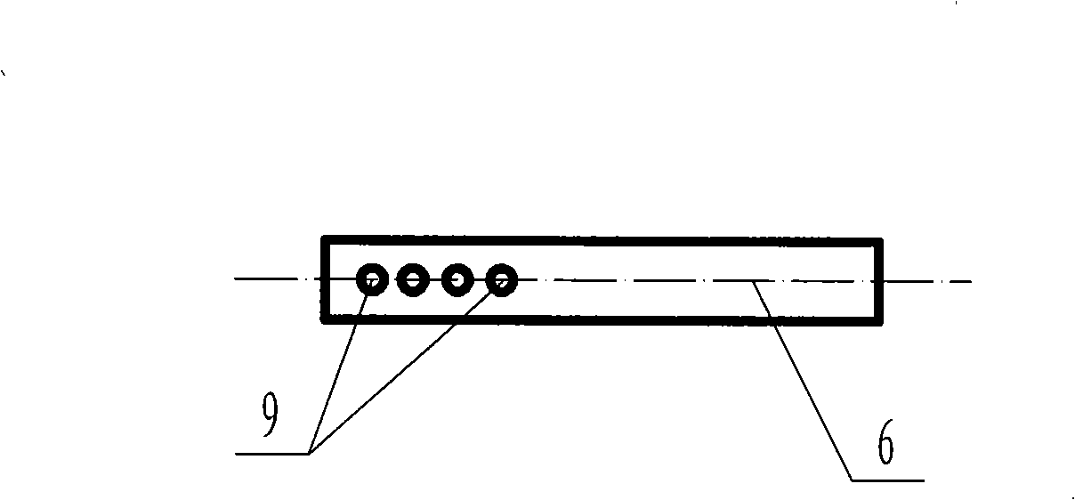 Embedded mounting method for reinforcing steel bar concrete box girder construction