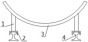 Transportation construction method for in-tunnel pressure steel tube