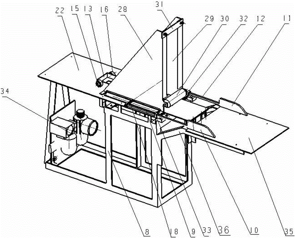 Pneumatic linked book bagging device