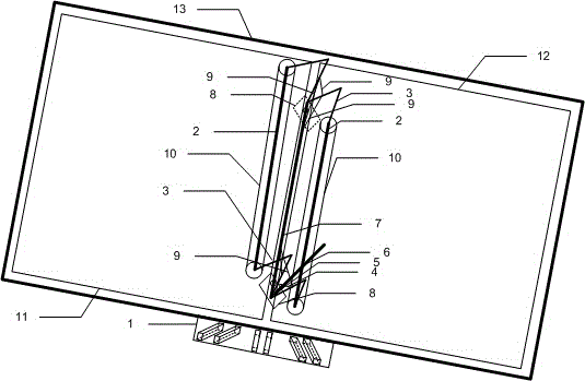 An automatic blackboard eraser mechanism for horizontal push-pull blackboard