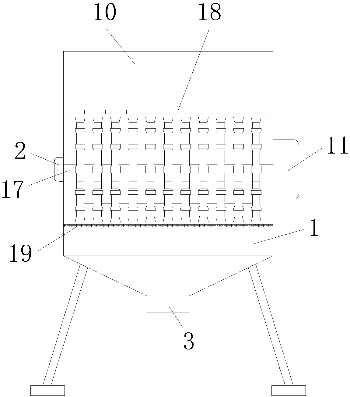 High-speed feed raw material crushing device convenient to overhaul