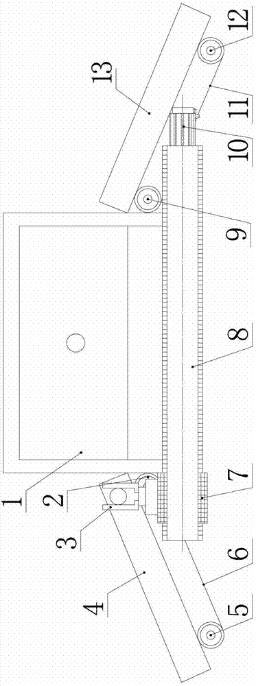 Automatic feeding and discharging device for machine tool