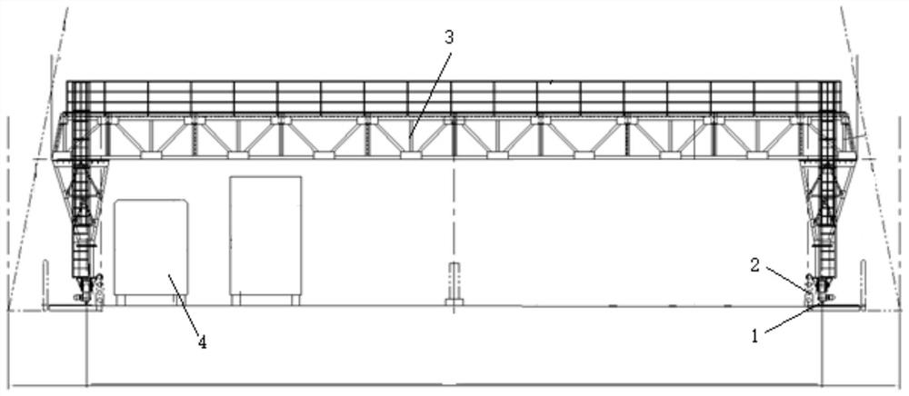 Movable protective shed for extra-large bridge maintenance based on cloud monitoring