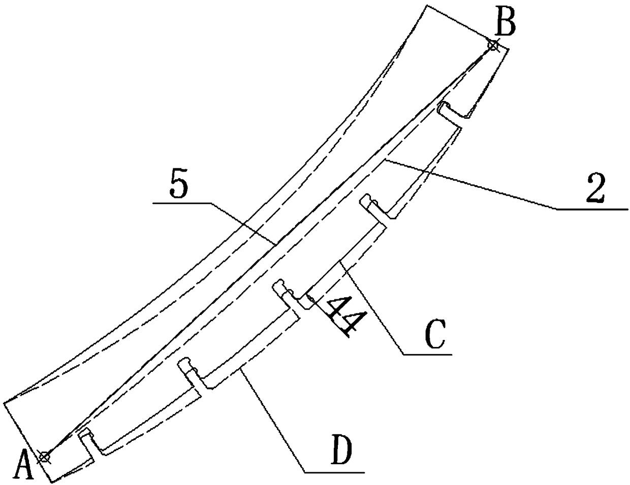 Line type verifying method and line type correction method of steel structure