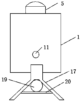 Rainwater collection device capable of preventing sediments