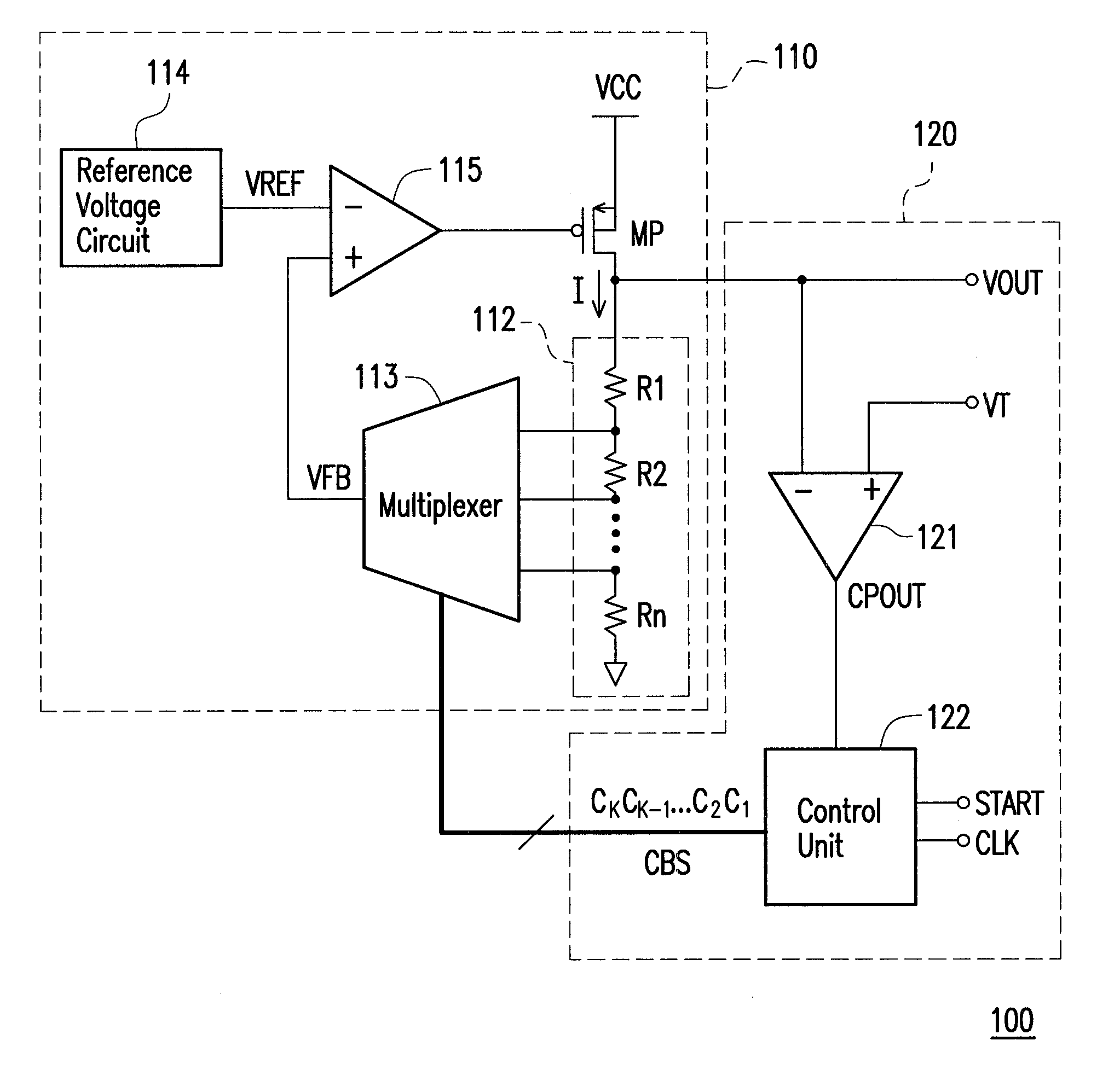 Calibration circuit for voltage regulator