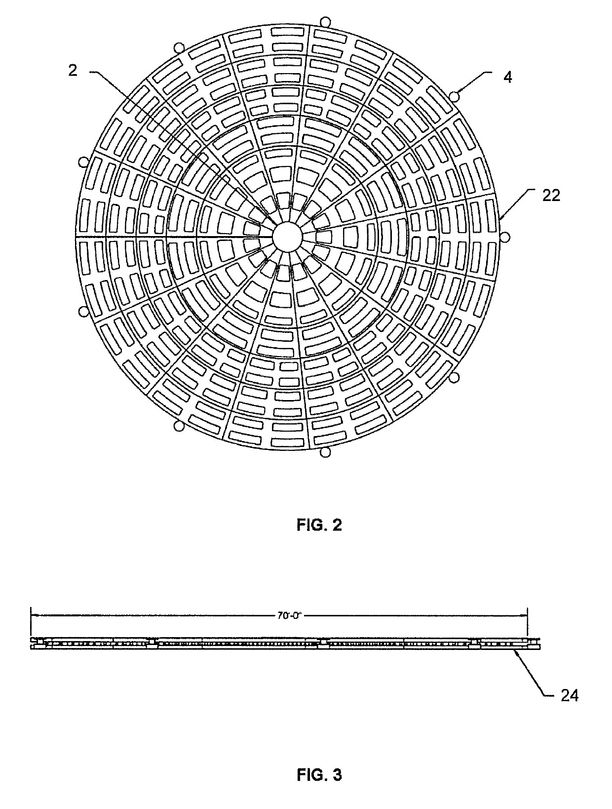 Modular sections for temporary turntable applications