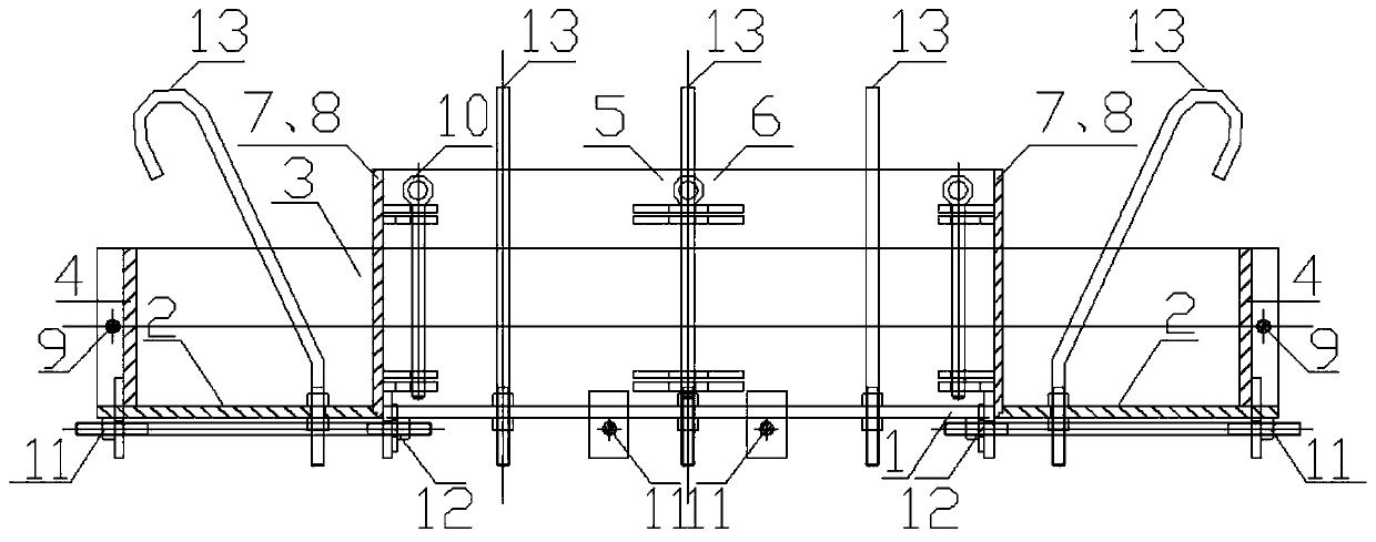 Construction mold for concrete structure stock bin assembly type funnel opening