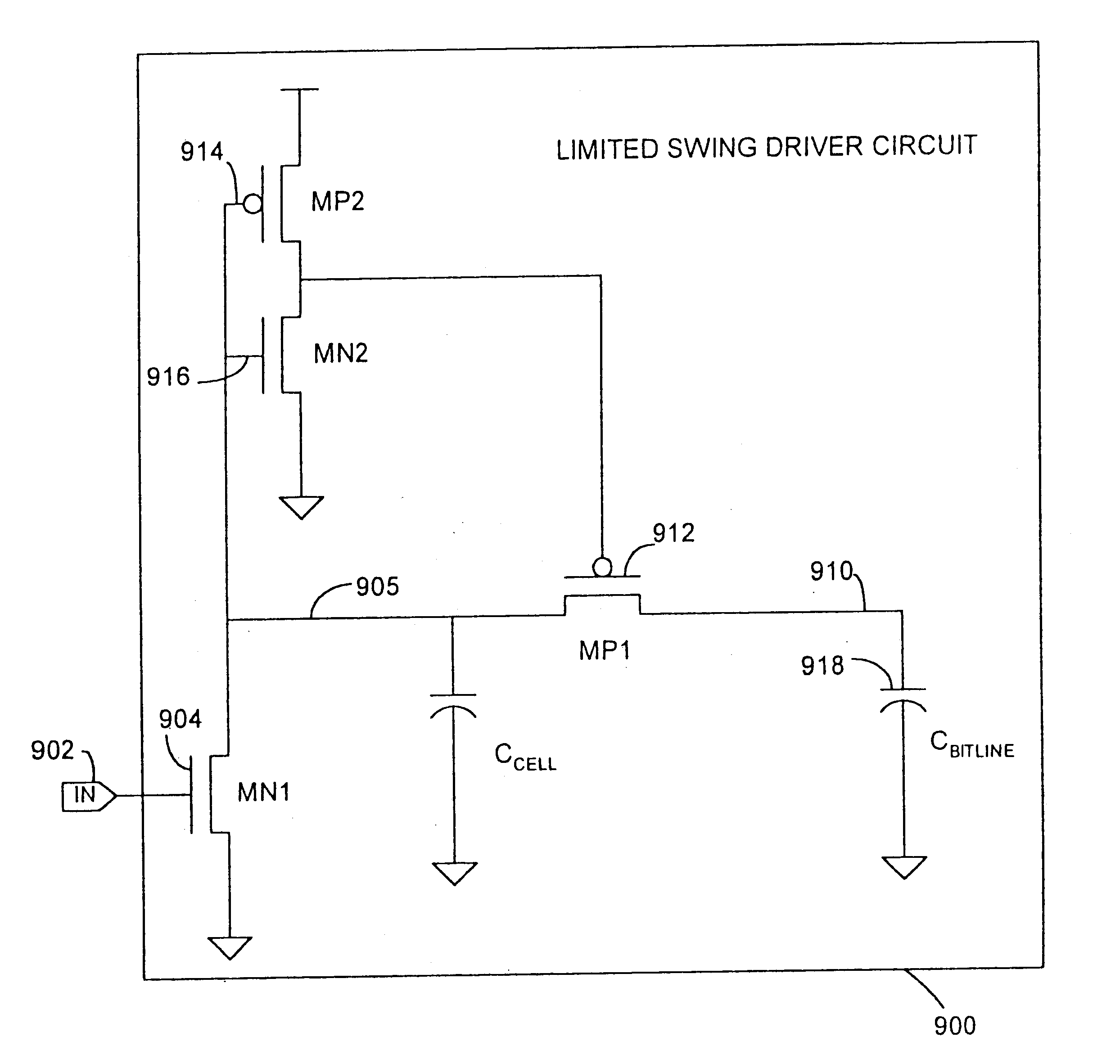 Limited swing driver circuit