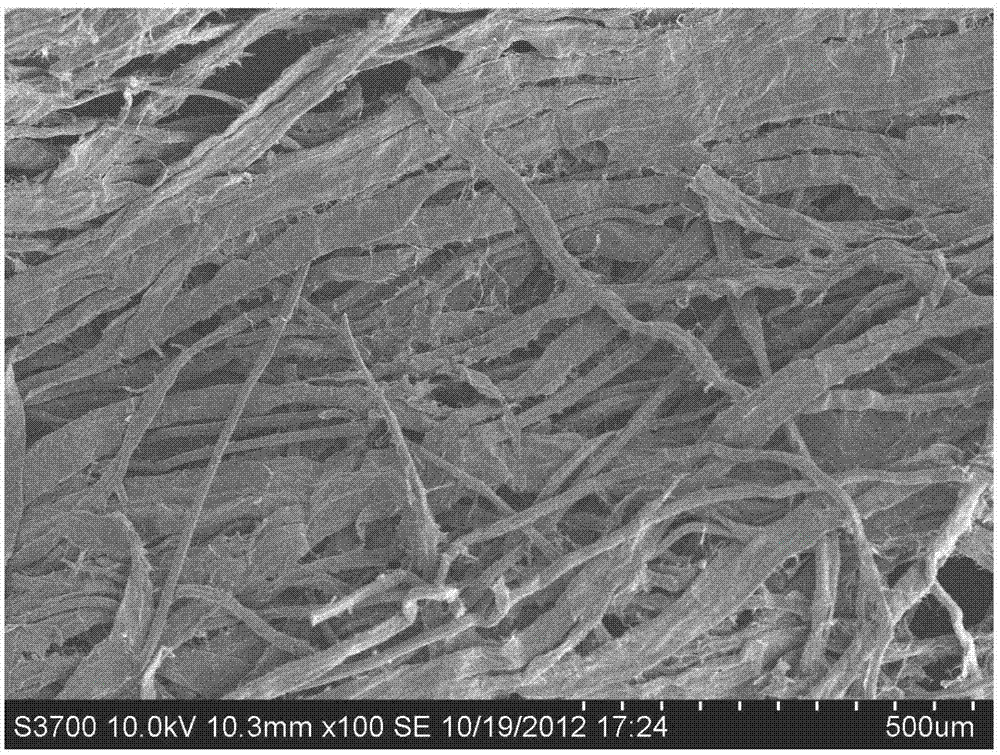 Dibasic compound hollow tobacco fiber paper filtering stick and preparation method thereof