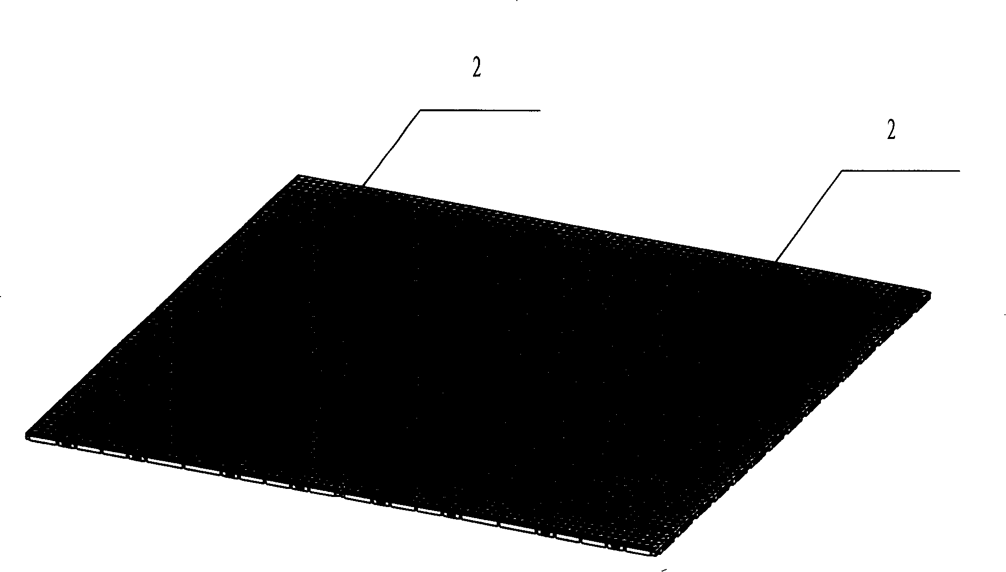 Drum type grassplot armour plate