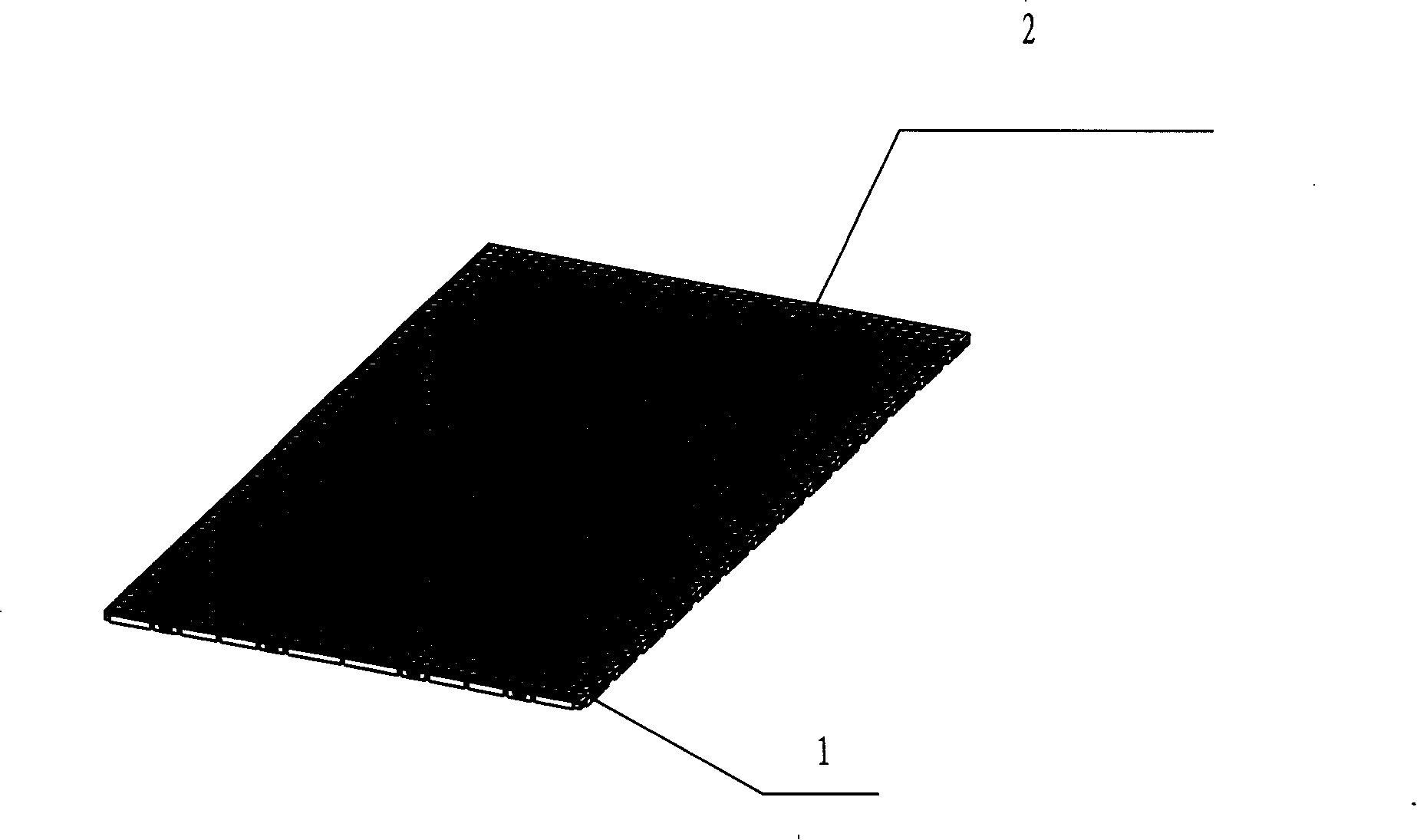 Drum type grassplot armour plate