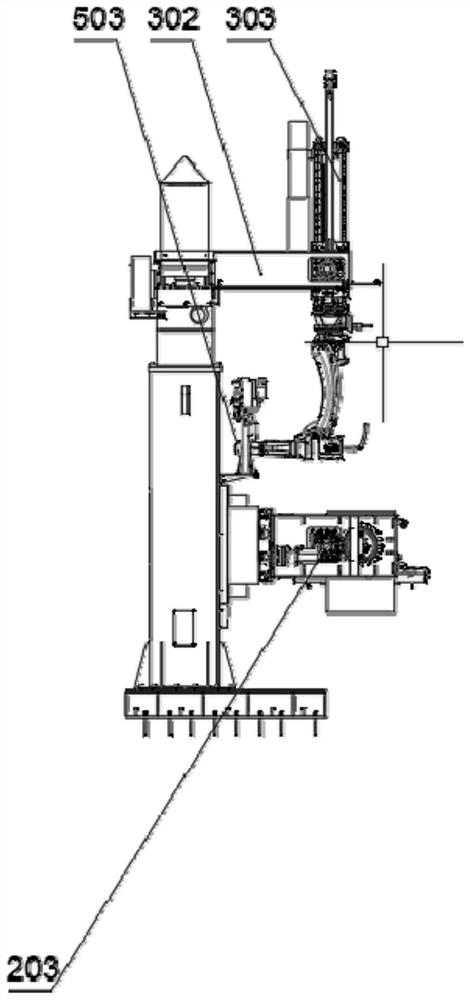 Flexible automatic welding system for track beam structural member