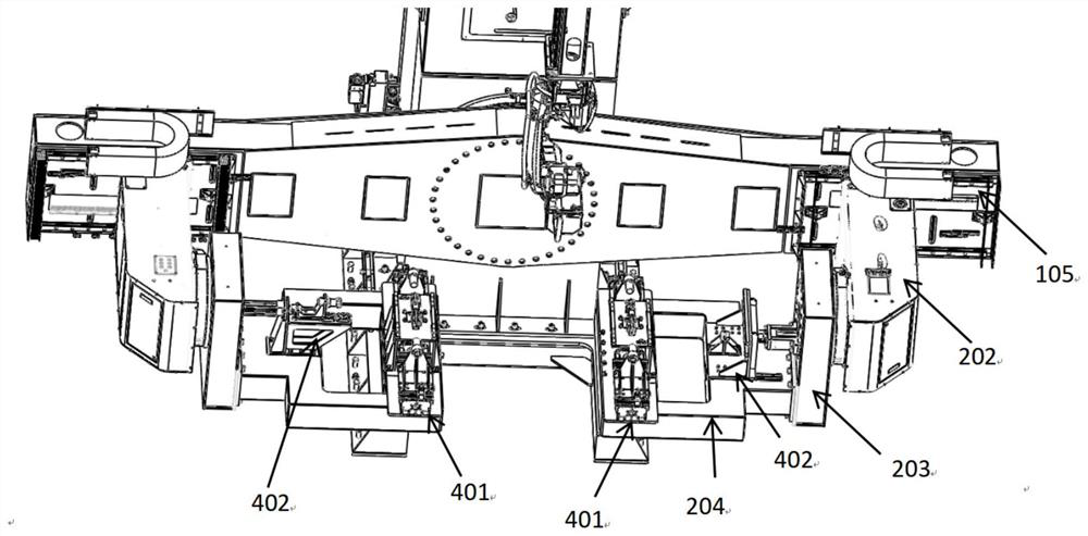 Flexible automatic welding system for track beam structural member