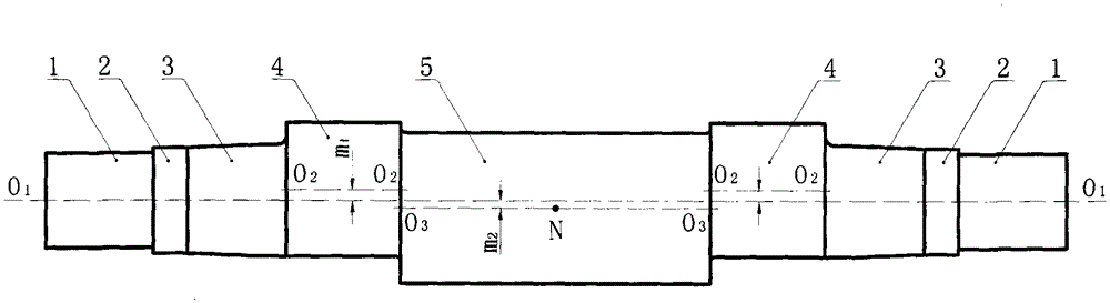 A cylindrical self-balancing eccentric shaft for jaw crusher